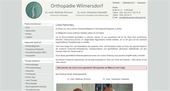 Desktop Screenshot of orthopaedie-wilmersdorf.de