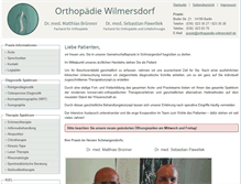 Tablet Screenshot of orthopaedie-wilmersdorf.de